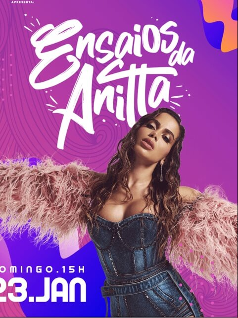 Concierto de Anitta, Ensaios da Anitta, en Rio de Janeiro, Brasil, Domingo, 23 de enero de 2022