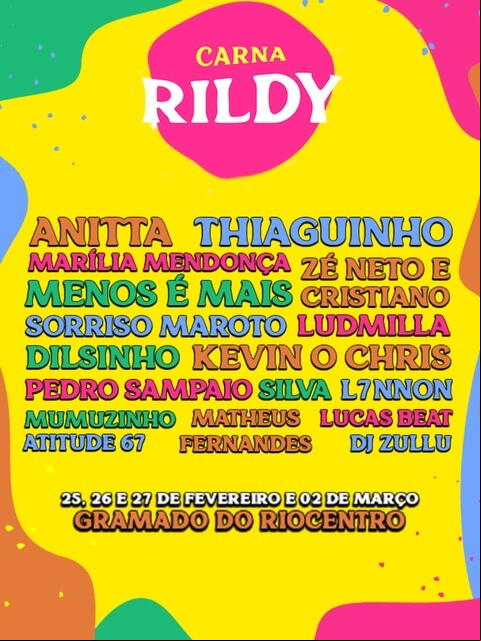 Concierto de Anitta en Rio de Janeiro, Brasil, Viernes, 25 de febrero de 2022