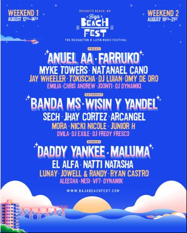 Concierto de Natanael Cano en Rosarito, México, Domingo, 14 de agosto de 2022
