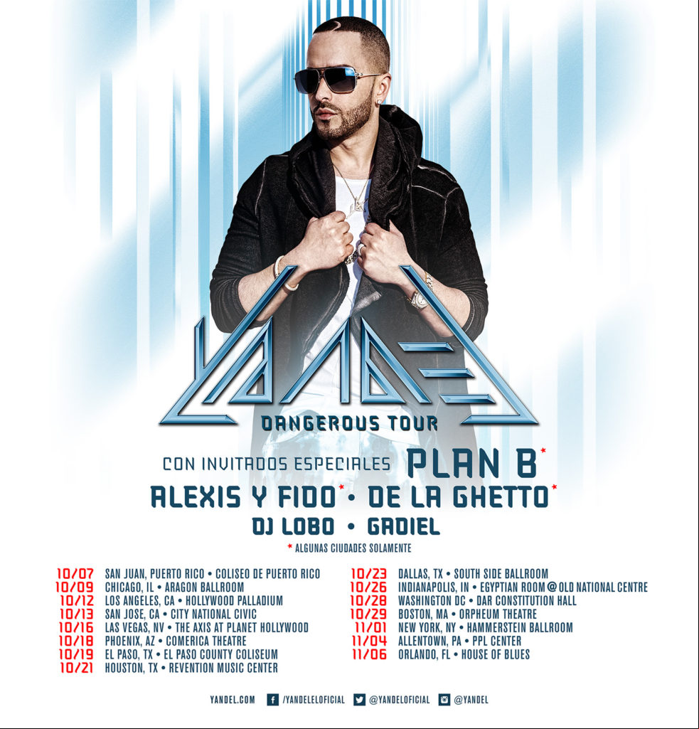 Concierto de Yandel en El Paso, Texas, Estados Unidos, Miércoles, 19 de octubre de 2016