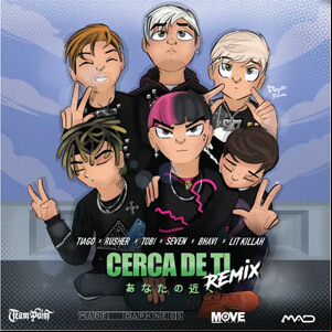 Álbum Cerca de Tí (Remix) de Tiago PZK