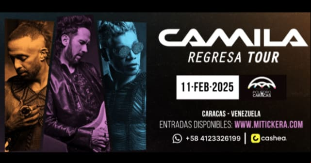 Camila “Regresa Tour” al Poliedro de Caracas